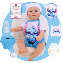 Bebê Boneco Reborn Menino Gordinho Corpo Em Silicone Pode Dar Banho