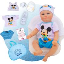 Bebê Boneco Reborn Menino Gordinho Corpo Em Silicone Pode Dar Banho Bolsa de Maternidade