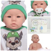 Bebê Boneco Reborn Realista Grande De Silicone Pode Molhar