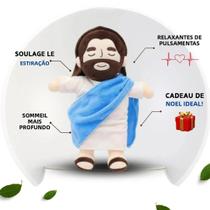 Bebê Calmante Jesus - Brinquedo de Pelúcia com Música, 4 Engrenagens e Luz