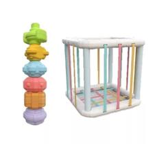 Bebê Colorido Forma Blocos Classificação Jogo Aprendizagem