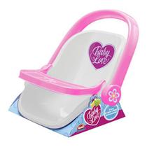 Bebê Conforto Baby Love na Base (Rosa/Branco) Usual