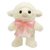 Bebê de pelúcia WENMOTDY Lamb Plush Baby com gravata borboleta grande de 25 cm