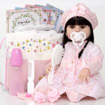 Bebe Estilo Reborn Bonita Pode Banhar Com Vários Acessórios Bebe Estilo Reborn Bonita Pode Banhar Com Vários Acessórios