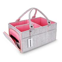 Bebê Fralda Caddy Organizador para Menina Menino Grande Berçário Depósito Bin Basket Portátil Holder Tote Bag for Changing Table and Car Baby Shower Gifts Newborn Essentials Baby Registry Musts Haves Items