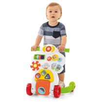 Bebe Piloto Andador Infantil Educativo 2 em 1 para Bebe Tateti Calesita 889 Branco