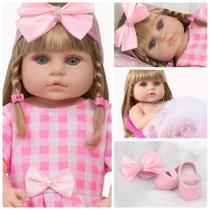 Bebe Reborn 100% Silicone Baby Barbie Linda 46cm Com Itens - Cegonha Reborn Dolls