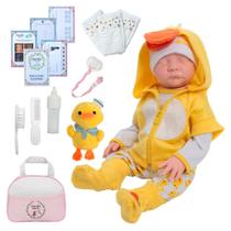 Bebê Reborn 100% Silicone Patinho 42cm Pode Dar Banho Bebê Reborn 100% Silicone Patinho 42cm Pode Dar Banho
