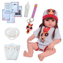Bebê Reborn 100% Silicone Pode Banho Meninas Super Poderosas