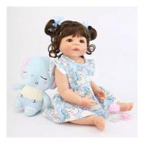 Bebe Reborn 55 Cm Silicone Pode Banho menino ou menina