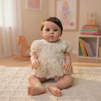Bebê Reborn Abigail Corpinho em Vinil Siliconado Para Banho Pintura 3D Hiper Realista Linha Premium