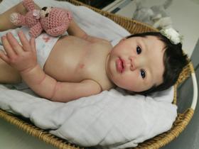 Bebê reborn Abigail realista corpo silicone vinil - Baby
