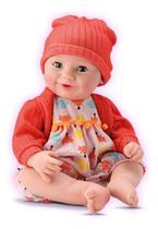 Bebê Reborn Abre e Fecha os Olhos Com Ursinho Diver New Born