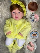 Bebê Reborn Amarela Barata 100% Silicone (pode Dar Banho )24 Itens Enxoval - Igualzinha a foto Bebê Reborn Amarela Barata 100% Silicone (pode Dar Banho )24 Itens Enxoval - Igualzinha a foto