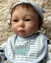 Bebê Reborn Antonio Boneco Original Realista de Silicone 45cm