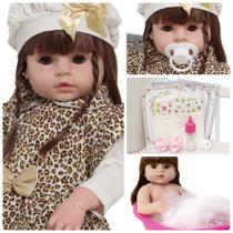 Bebê Reborn Articulada Pode Dar Banho Linda Com Acessórios Bebê Reborn Articulada Pode Dar Banho Linda Com Acessórios