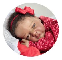 Bebê Reborn Atticus Negra Tecido