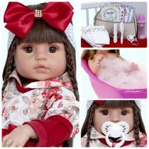 Bebe Reborn Baby Boneca Pirncesa Corpo de Vinil Siliconado Bebe Reborn Baby Boneca Pirncesa Corpo de Vinil Siliconado