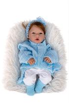 Bebê Reborn Barata100% Silicone, Cabelo Castanho(pode Dar Banho)24 Itens, exatamente igual a foto Az - Que Sonho de Nenem+