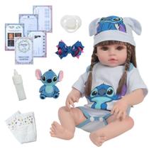 Bebê Reborn Boneca 100% Silicone Linda Com Kit Acessórios