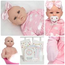 Bebê Reborn Boneca Abigail Realista Menina Corpo De Silicone