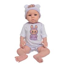Bebê Reborn Boneca Abigail Realista Roupinha Labubu Itens