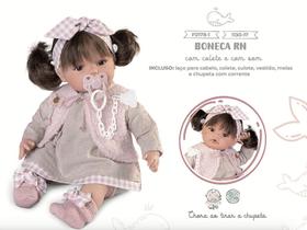 Bebê Reborn Boneca ANTONIO JUAN Menina Beni Com Som e Corpo de Pano F1781 Bebê Reborn Boneca ANTONIO JUAN Menina Beni Com Som e Corpo de Pano F1781