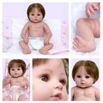 Bebê Reborn Boneca Baby Alive Silicone Realista Fio a Fio Bebê Reborn Boneca Baby Alive Silicone Realista Fio a Fio