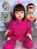 Bebe Reborn Boneca BK 100% Silicone Castanho PK Enxoval Bebe Reborn Boneca BK 100% Silicone Castanho PK Enxoval