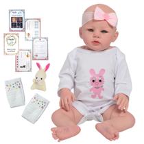 Bebe Reborn Boneca Corpo de Silicone Princesa Acessórios