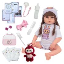 Bebe Reborn Boneca De Silicone Recém Nascida Bolsa Itens Bebe Reborn Boneca De Silicone Recém Nascida Bolsa Itens