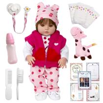 Bebê Reborn Boneca Girafinha Corpo de Silicone 27 Acessórios Bebê Reborn Boneca Girafinha Corpo de Silicone 27 Acessórios