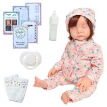Bebê Reborn Boneca Lívia Corpo Silicone Com Acessórios Bebê Reborn Boneca Lívia Corpo Silicone Com Acessórios