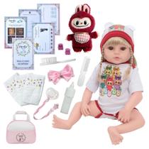 Bebe Reborn Boneca Loira Recém Nascida Fofinha Bolsa Itens Bebe Reborn Boneca Loira Recém Nascida Fofinha Bolsa Itens