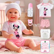 Bebê Reborn Boneca Maize Corpo De Silicone Realista 53 cm