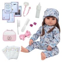 Bebe Reborn Boneca Menina 46cm Macacão Unicórnio Pode Banho Bebe Reborn Boneca Menina 46cm Macacão Unicórnio Pode Banho
