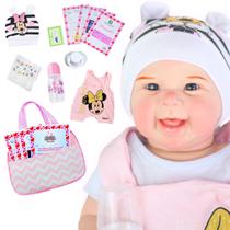 Bebê Reborn Boneca Menina Maize Corpo Em Silicone Com Bolsa Maternidade - ADORA REBORN