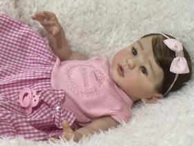 Bebê Reborn Boneca Menina - Mama, Faz Xixi E Toma Banho