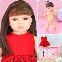 Bebê Reborn Boneca Menina Realista Brinquedo Com Acessórios - ShopJJ