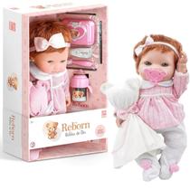 Bebê Reborn Boneca Menina Rotina Do Dia Com Acessórios