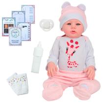 Bebê Reborn Boneca Menina Silicone 48cm Careca Com Itens Bebê Reborn Boneca Menina Silicone 48cm Careca Com Itens