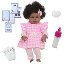 Bebê Reborn Boneca Negra Realista Conjunto Xadrez Itens Bebê Reborn Boneca Negra Realista Conjunto Xadrez Itens