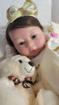 Bebê Reborn Boneca Princesa Corpo de Pano Realista