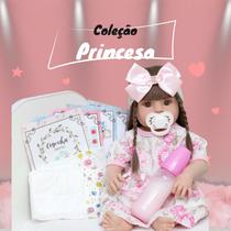 Bebê Reborn Boneca Princesa Grande com Vários Acessórios barata