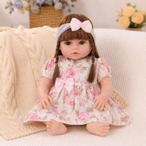 Bebê Reborn Boneca Princesa Grande com Vários Acessórios