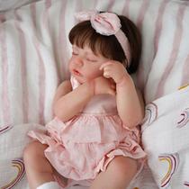 Bebê Reborn Boneca Realista Brastoy 48cm Boneca de Silicone Kit Conjunto de Roupa Chupeta Mamadeira e Pelúcia Original