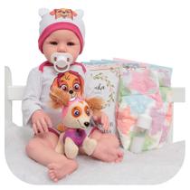 Bebê Reborn Boneca Realista Corpo Silicone + Acessórios