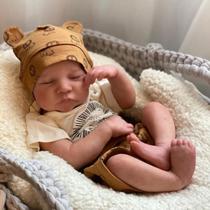 Bebê Reborn Boneca Realista De Olhos Fechados Em Silicone Envio Imediato - ADORA REBORN