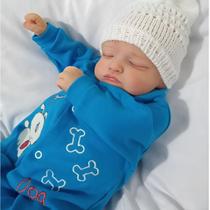 Bebê Reborn Boneca Realista De Olhos Fechados Em Silicone Pode Dar Banho