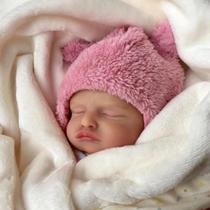 Bebê Reborn Boneca Realista De Olhos Fechados Em Silicone Pode Dar Banho